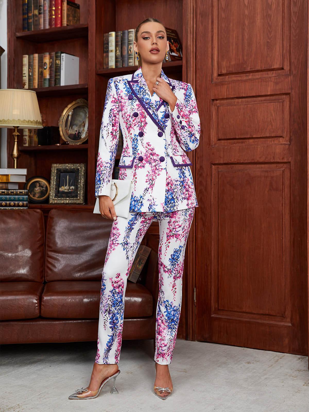 Rocio Printed Blazer Set-Mix MIx Style