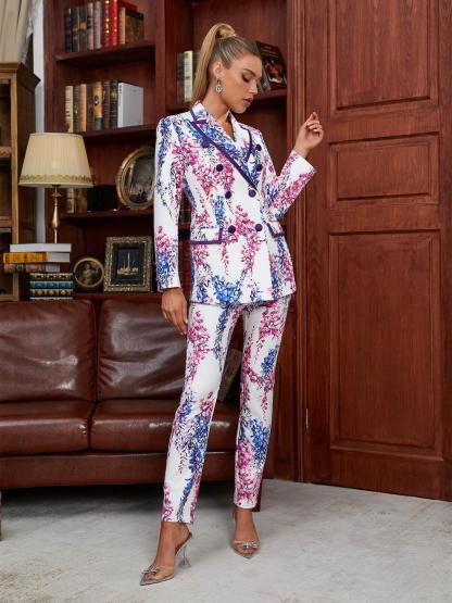 Rocio Printed Blazer Set-Mix MIx Style