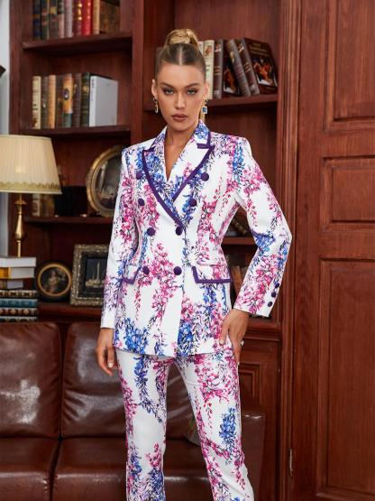 Rocio Printed Blazer Set-Mix MIx Style