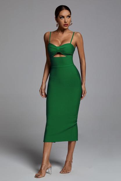 Midi Bandage Dress - Green | Mix Mix Style [Hot Seller]-Mix MIx Style