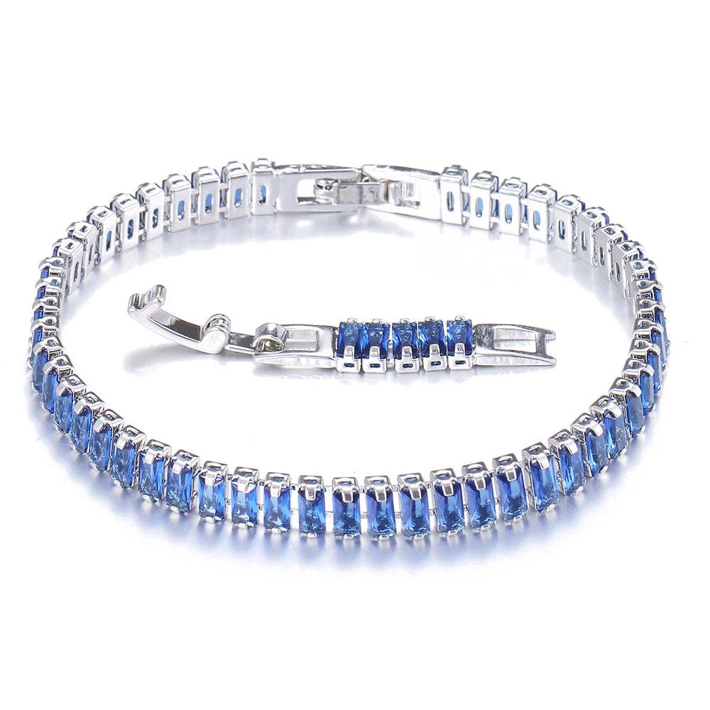 Emmaya Fashion Statement Hot Sale Cubic Zircon Shiny Bracelet For Women&Girls Wedding Party Exquisite Jewelry Fancy Gift-Mix MIx Style