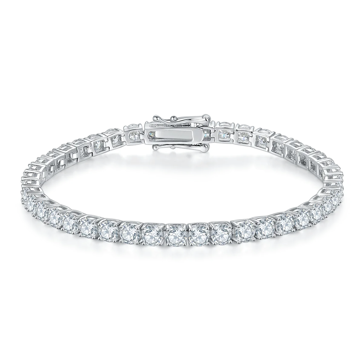 SGARIT Fine Jewelry 925 Sterling Silver 3mm 4mm 5mm VVS1D Moissanite Tennis Bracelet Women S925 Silver Tennis Chain-Mix MIx Style