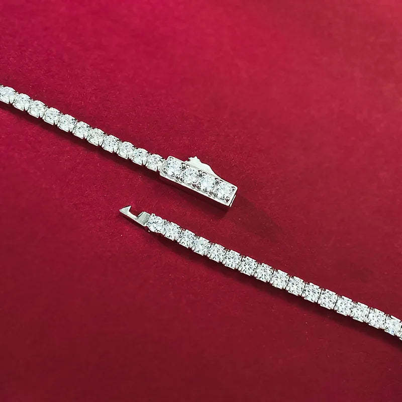 Charm Ruby Diamond Chocker Necklace 100% Real 925 Sterling Silver Wedding Pendants Necklaces For Women Bridal Promise Jewelry-Mix MIx Style