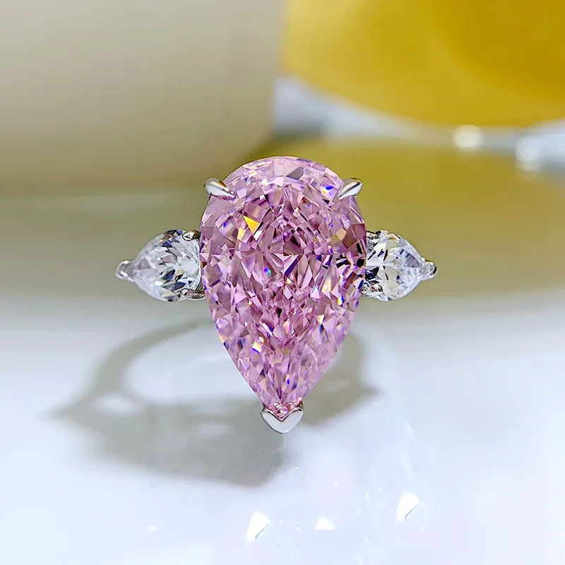 Moissanite Pink Diamond Ring Wedding Rings   Mix Mix Style [Hot Seller]-Mix MIx Style