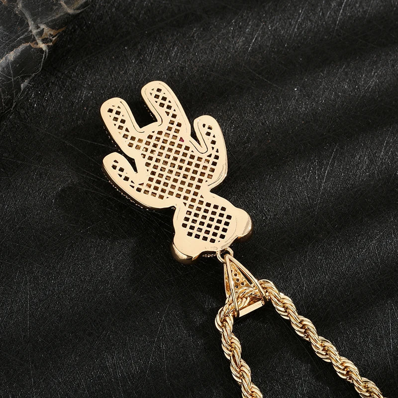 Jewelry Goth Fashion Hp335 43 52mm Contact Us Rope Chain Hiphop Rock Necklace Man Necklace New Arrival