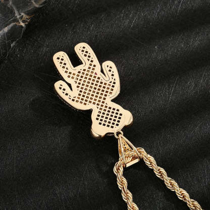 Jewelry Goth Fashion Hp335 43 52mm Contact Us Rope Chain Hiphop Rock Necklace Man Necklace New Arrival