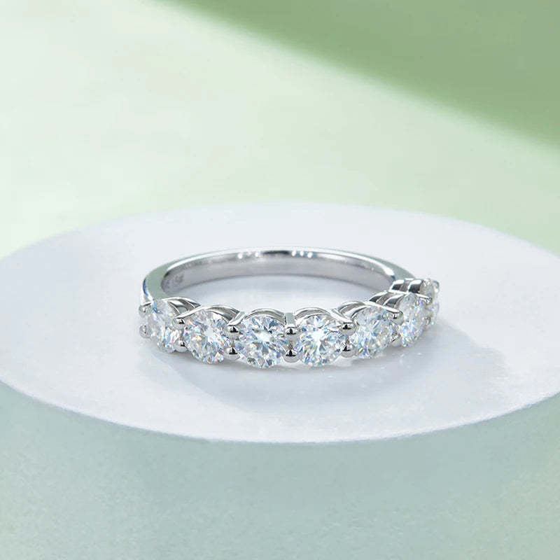 Brilliant Moissanite 2.1CT Diamonds 18k White Gold Plated Ring | Mix Mix Style [Hot Seller]-Mix MIx Style