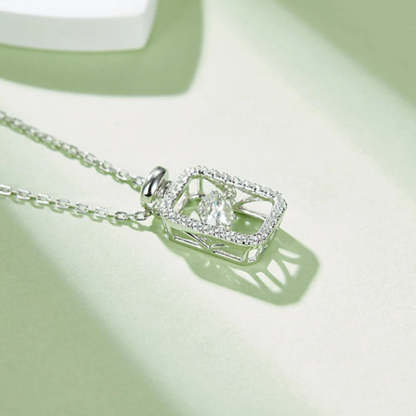 SGARIT S925 Silver Perfume Bottle Diamond Woman Necklace Round Cut D Color Classic Jewelry Moissanite Diamond Necklace Pendant-Mix MIx Style