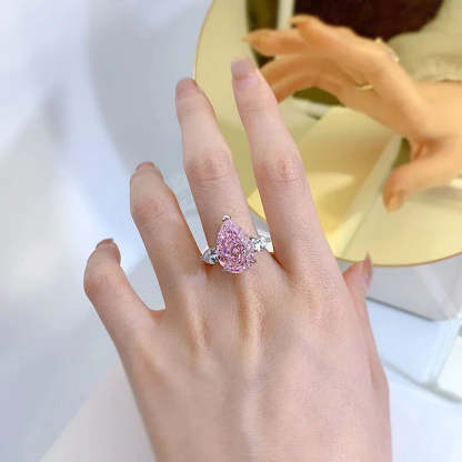 Moissanite Pink Diamond Ring Wedding Rings   Mix Mix Style [Hot Seller]-Mix MIx Style