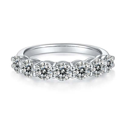 Brilliant Moissanite 2.1CT Diamonds 18k White Gold Plated Ring | Mix Mix Style [Hot Seller]-Mix MIx Style