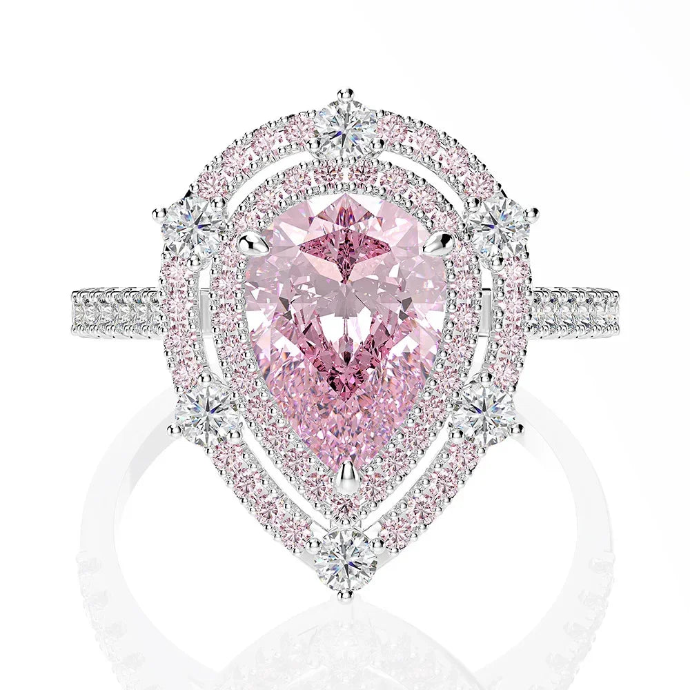 Moissanite Pink Diamond Ring Wedding Rings Wedding Rings  Mix Mix Style [Hot Seller]Women Engagement Jewelry-Mix MIx Style