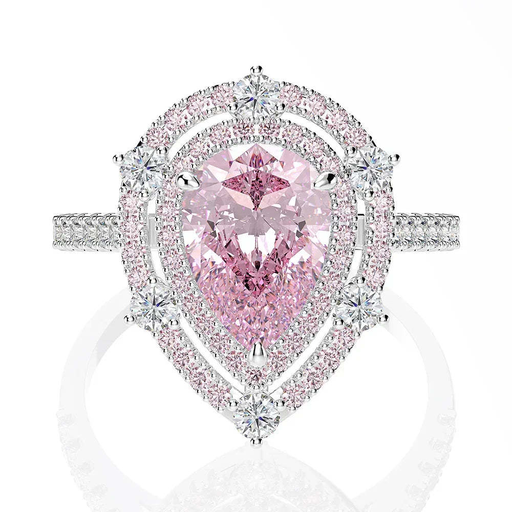 Moissanite Pink Diamond Ring Wedding Rings Wedding Rings  Mix Mix Style [Hot Seller]Women Engagement Jewelry-Mix MIx Style