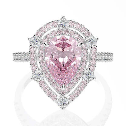 Moissanite Pink Diamond Ring Wedding Rings Wedding Rings  Mix Mix Style [Hot Seller]Women Engagement Jewelry-Mix MIx Style