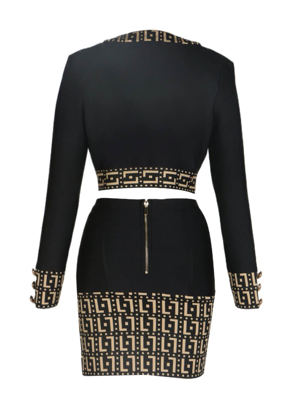 Sade Printed Button Bandage Set-Mix MIx Style