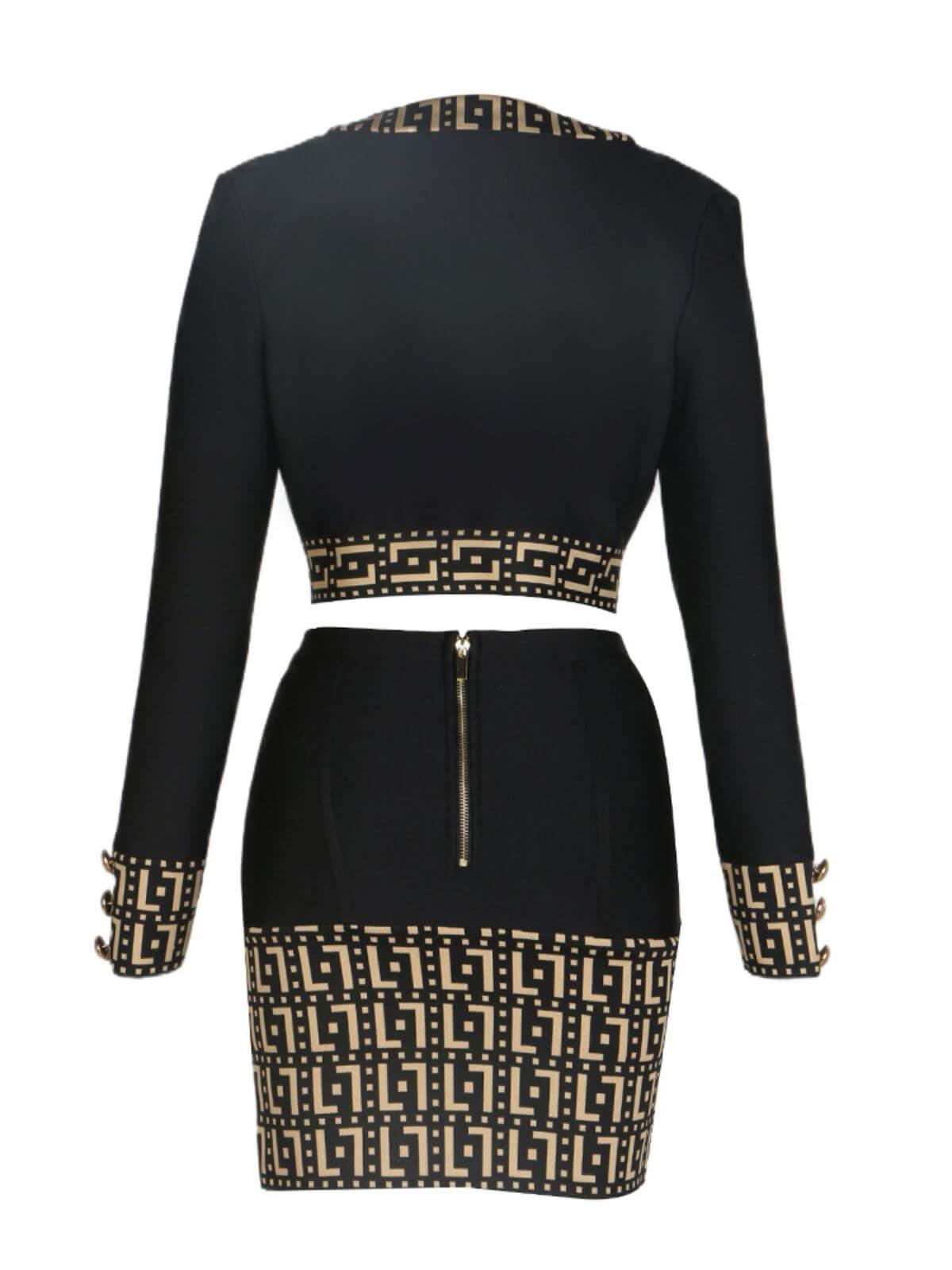 Sade Printed Button Bandage Set-Mix MIx Style