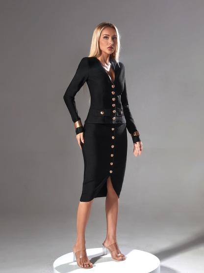 Sailor Long Sleeve Single Breasted Bandage Set-Mix MIx Style