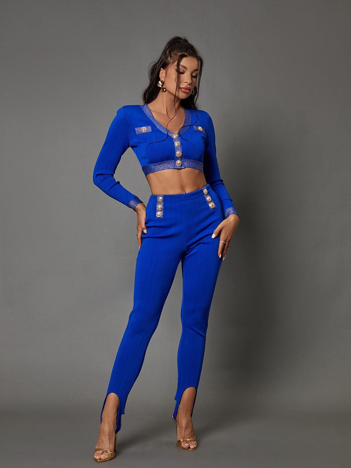 Sarah V Neck Bandage Set-Mix MIx Style