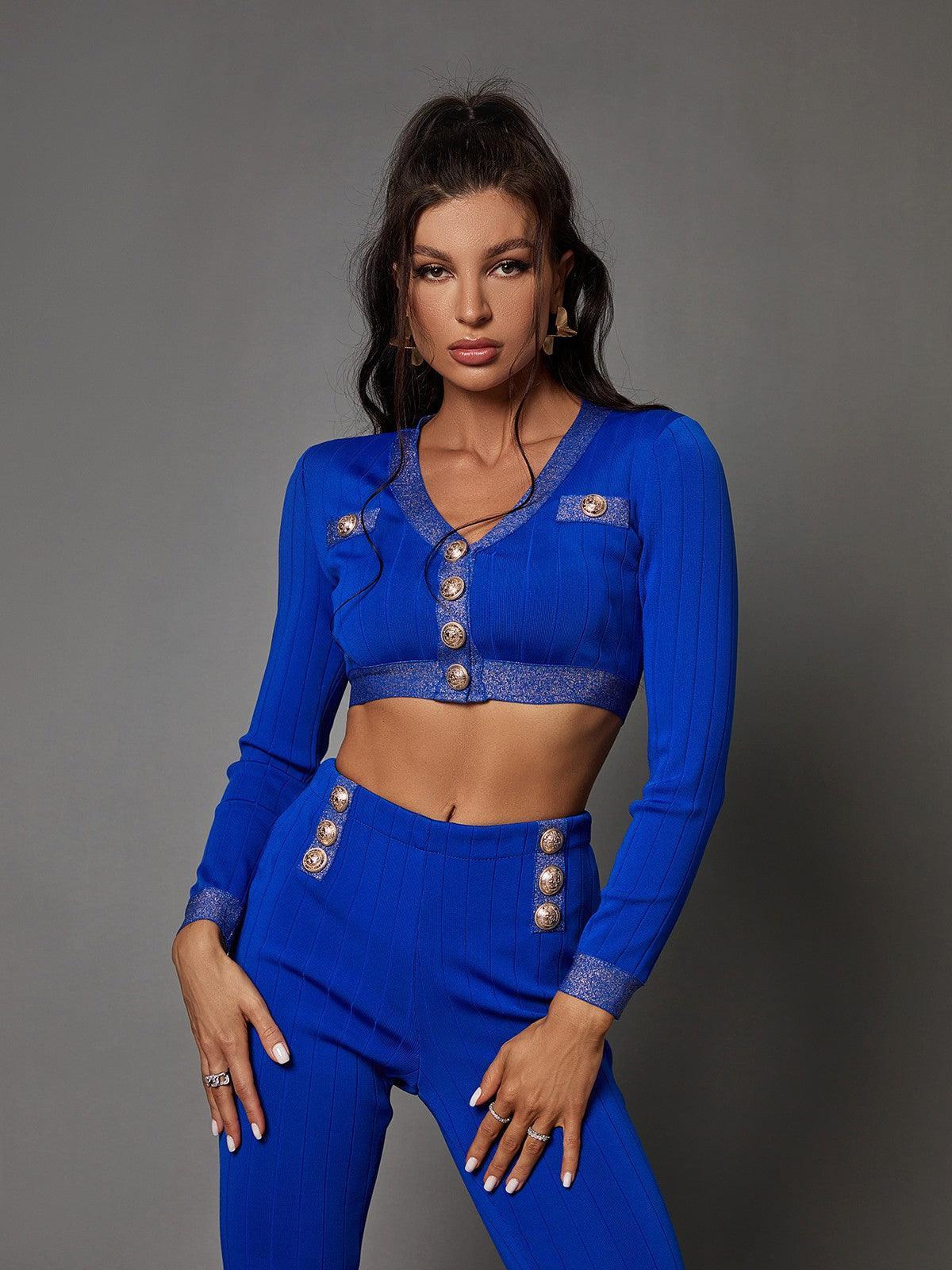 Sarah V Neck Bandage Set-Mix MIx Style