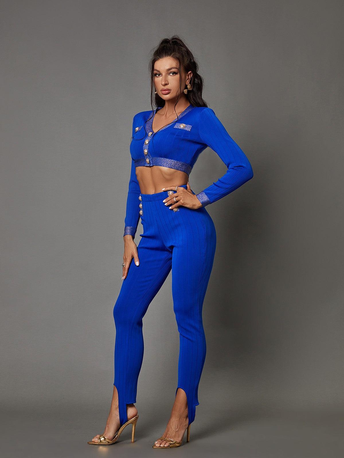Sarah V Neck Bandage Set-Mix MIx Style