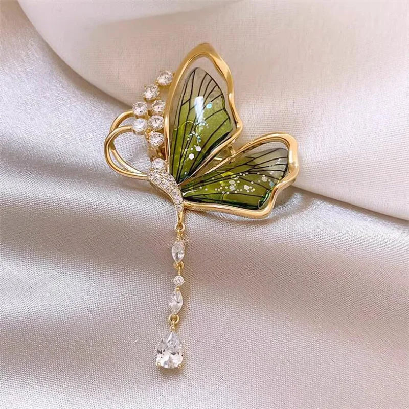 Lovely Pearl Diamonds Trendy Brooch Pins Animals Bird Butterfly Bee | Mix Mix Style [Hot Seller]-Mix MIx Style