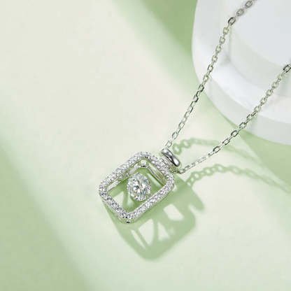 SGARIT S925 Silver Perfume Bottle Diamond Woman Necklace Round Cut D Color Classic Jewelry Moissanite Diamond Necklace Pendant-Mix MIx Style