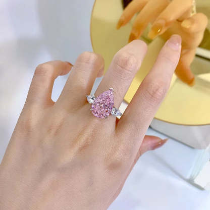 Moissanite Pink Diamond Ring Wedding Rings   Mix Mix Style [Hot Seller]-Mix MIx Style