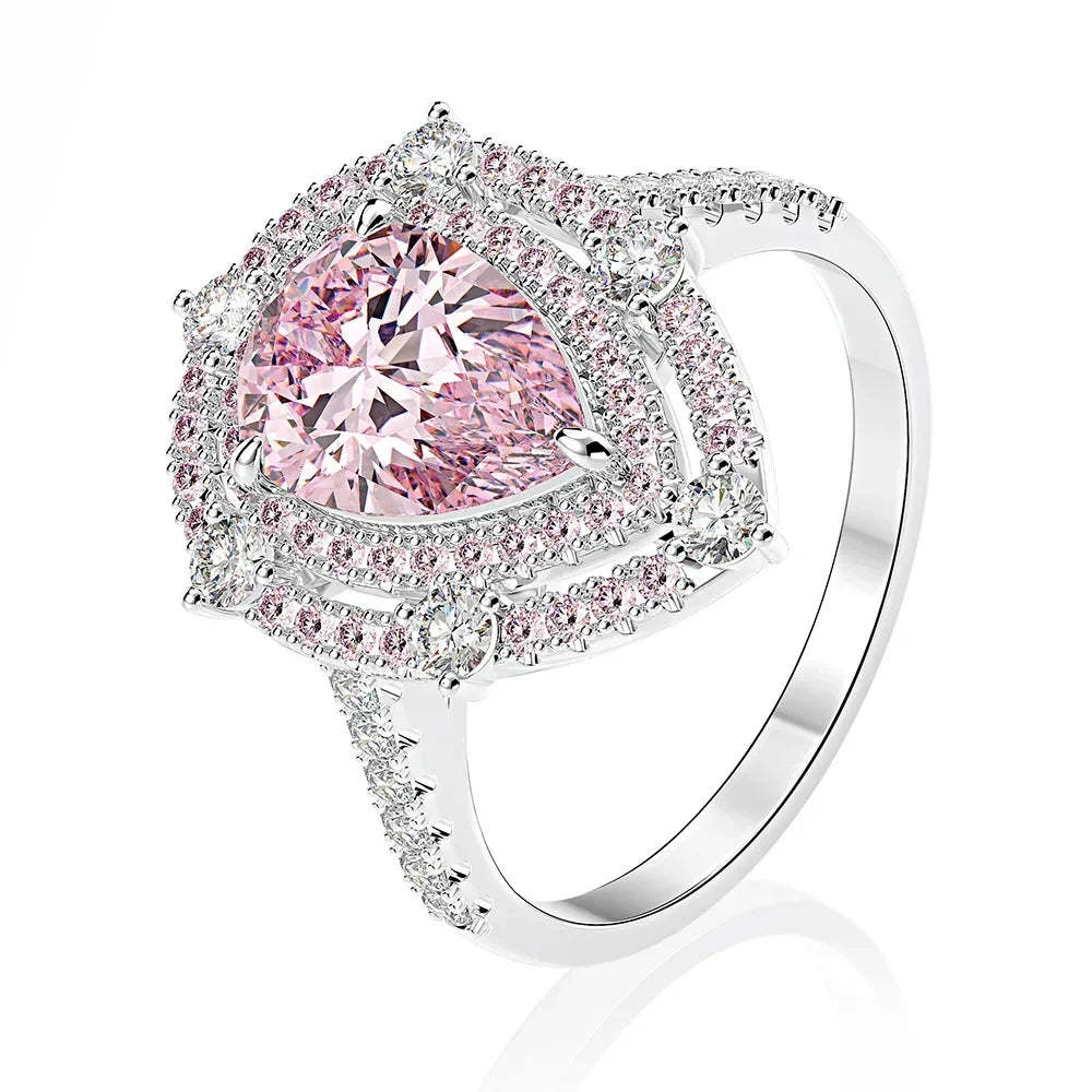 Moissanite Pink Diamond Ring Wedding Rings Wedding Rings  Mix Mix Style [Hot Seller]Women Engagement Jewelry-Mix MIx Style