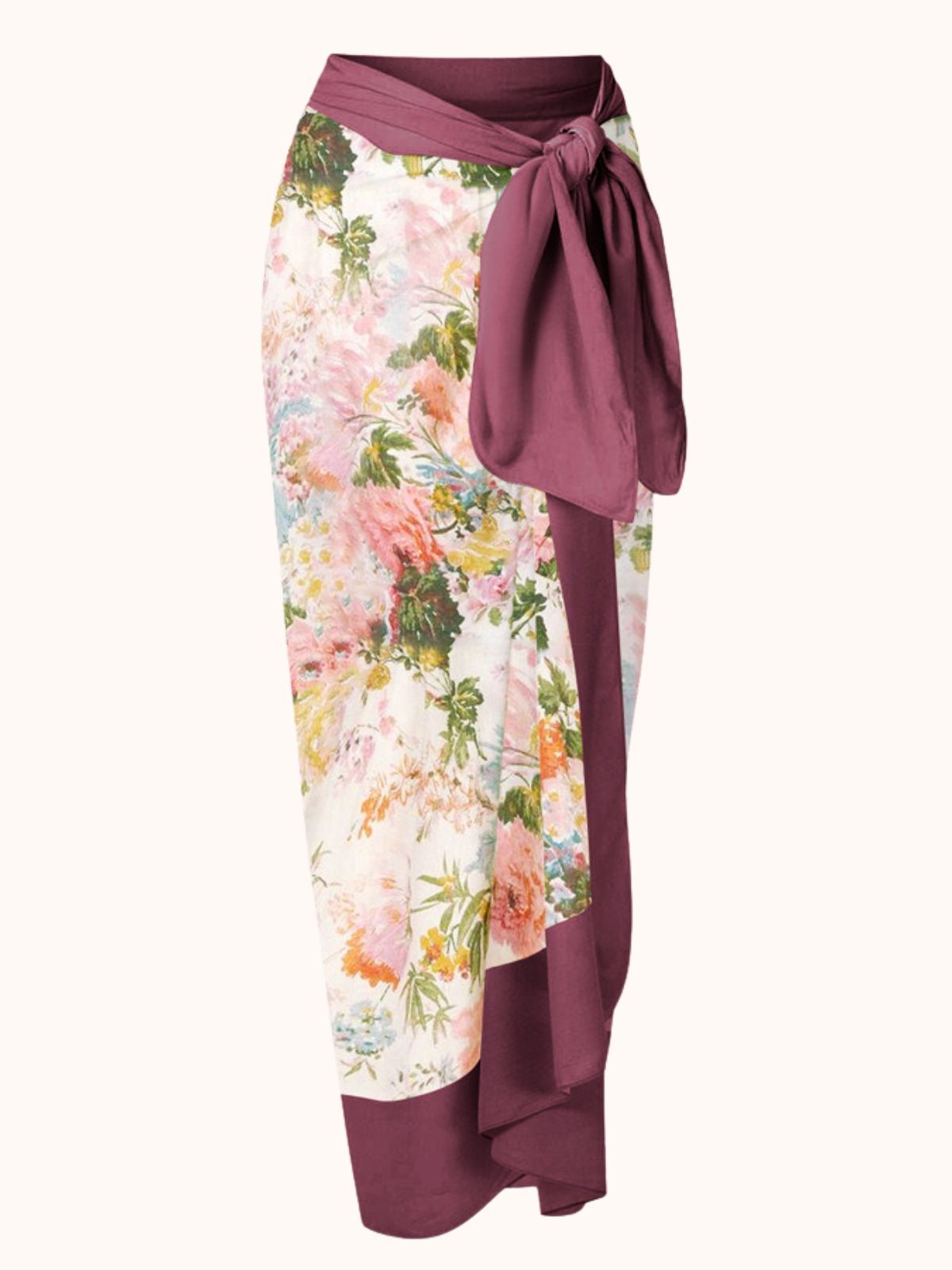 Floral Printed Bikini Three Piece Set | Mix Mix Style-Mix MIx Style