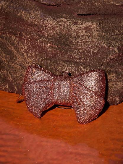 Sherah Crystal Bow Bag In Pink Handbags & Evening Bags | Mix Mix Style [Hot Seller]-Mix MIx Style