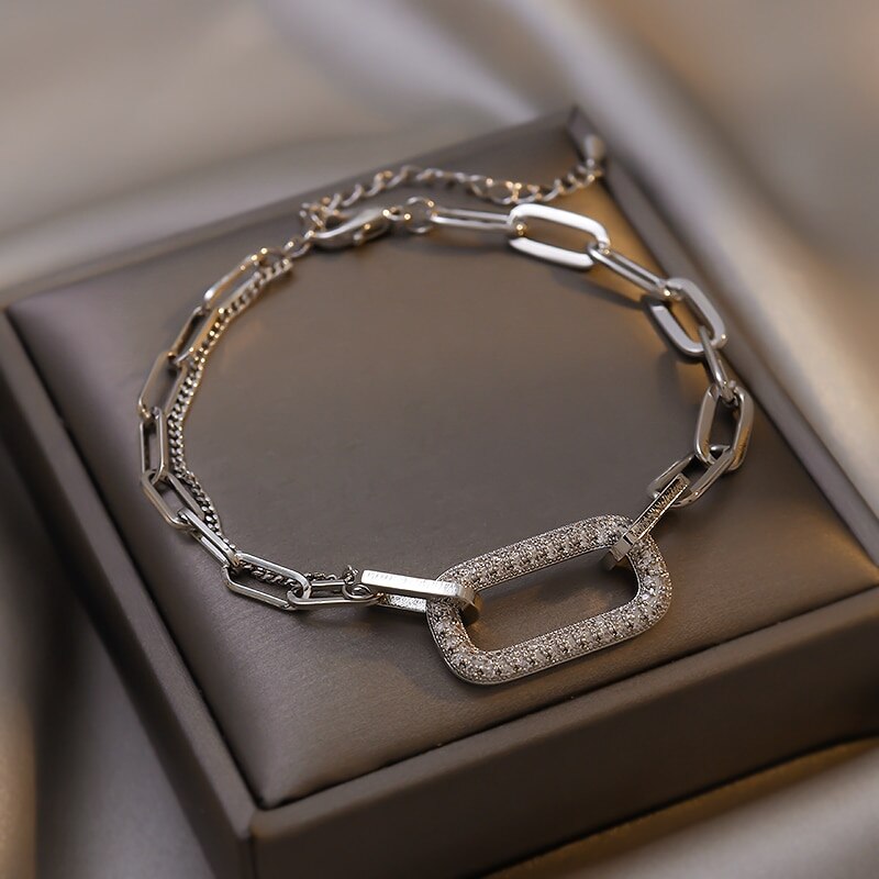 Chain 18k Gold Plated with Moissanites Diamonds | Mix Mix Style [Hot Seller]-Mix MIx Style