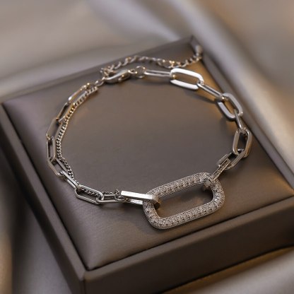 Chain 18k Gold Plated with Moissanites Diamonds | Mix Mix Style [Hot Seller]-Mix MIx Style