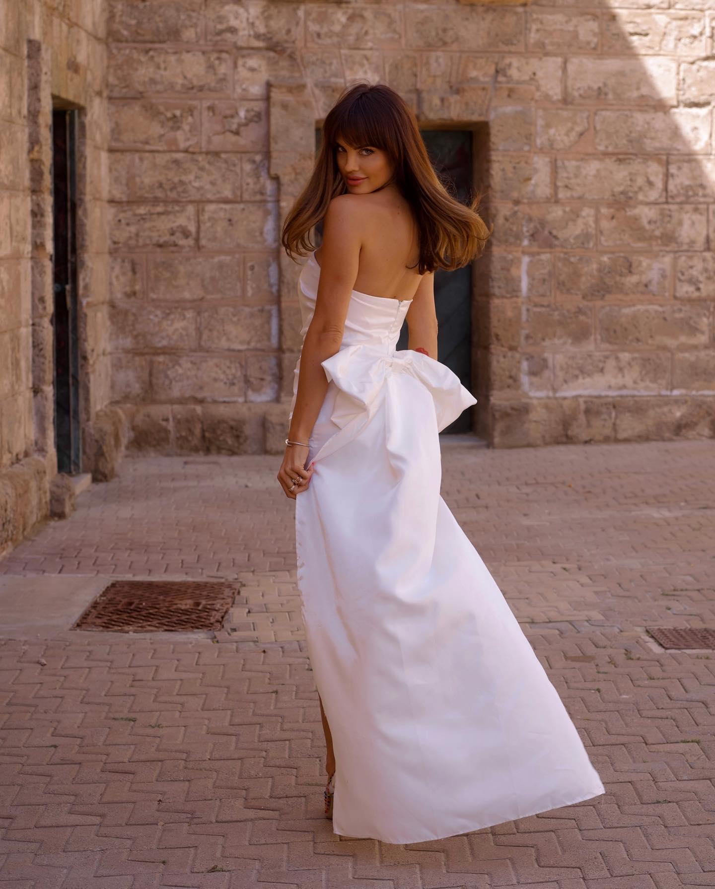 White Strapless Bow Ruched Mini Dress | Mix Mix Style [Hot Seller]-Mix MIx Style