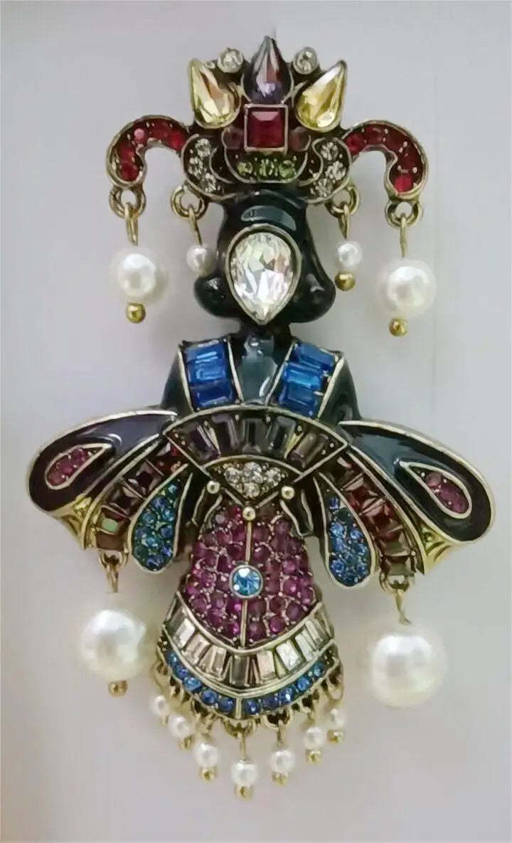 Small Fringe Brooch With Handmade Retro Personality Pins Broche Vintage Jewelry | Mix Mix Style [Hot Seller]-Mix MIx Style