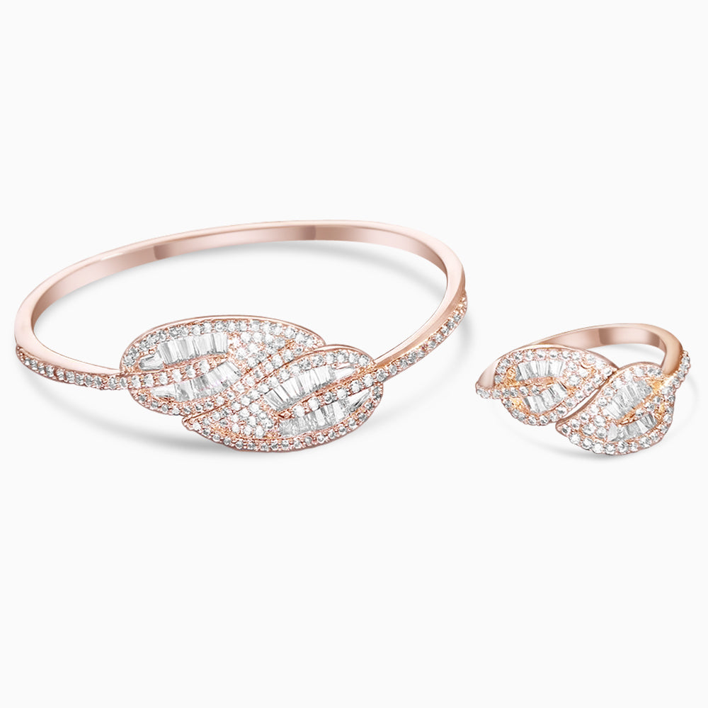 Sparkling Leaves Jewelry Set-Mix MIx Style