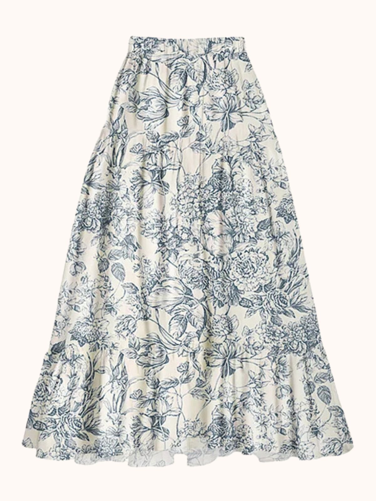 Blue Floral Printed Swimwear Two Piece Set | Mix Mix Style-Mix MIx Style