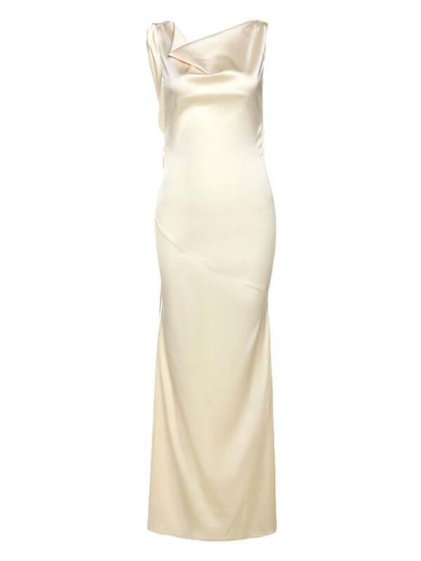 Tamsin Backless Satin Maxi Dress-Mix MIx Style