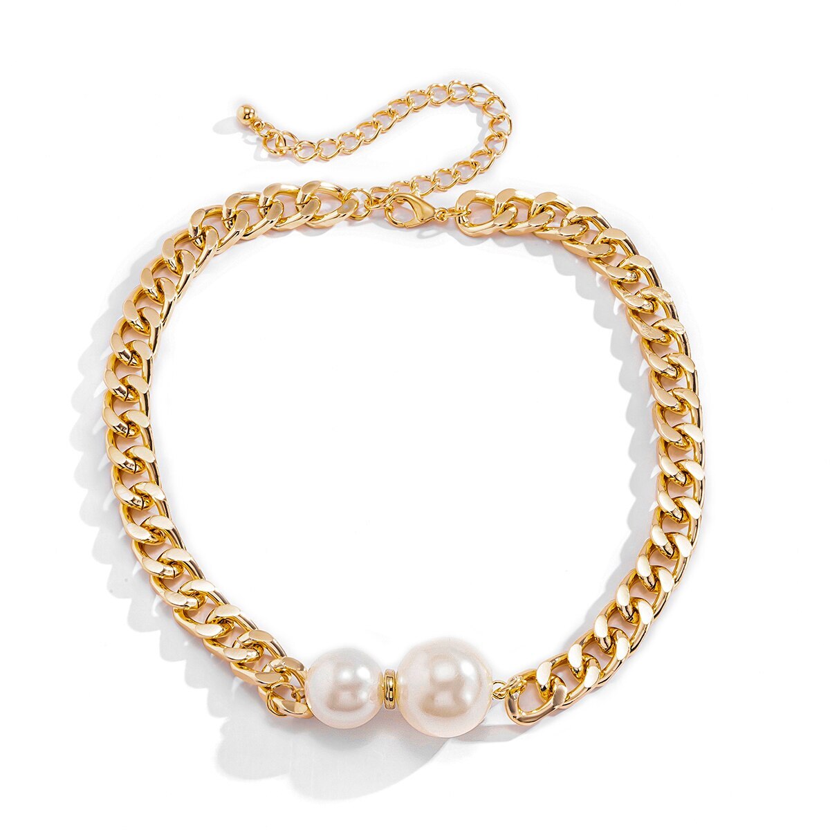 Vintage Punk Akoyaa Pearl 18k Gold Plated Chains Necklace | Mix Mix Style [Hot Seller]-Mix MIx Style