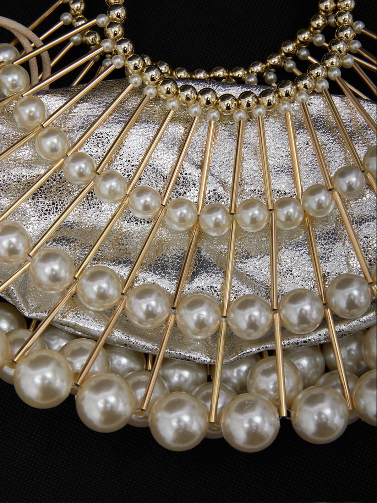 Zephyr Braided Pearl Bag-Mix MIx Style