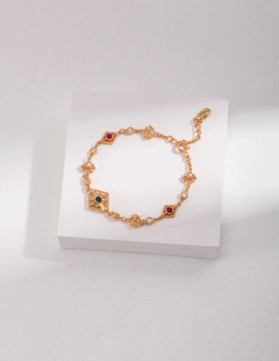 Moissanite 18K Gold Plated Bracelet | Mix Mix Style [Hot Seller]-Mix MIx Style