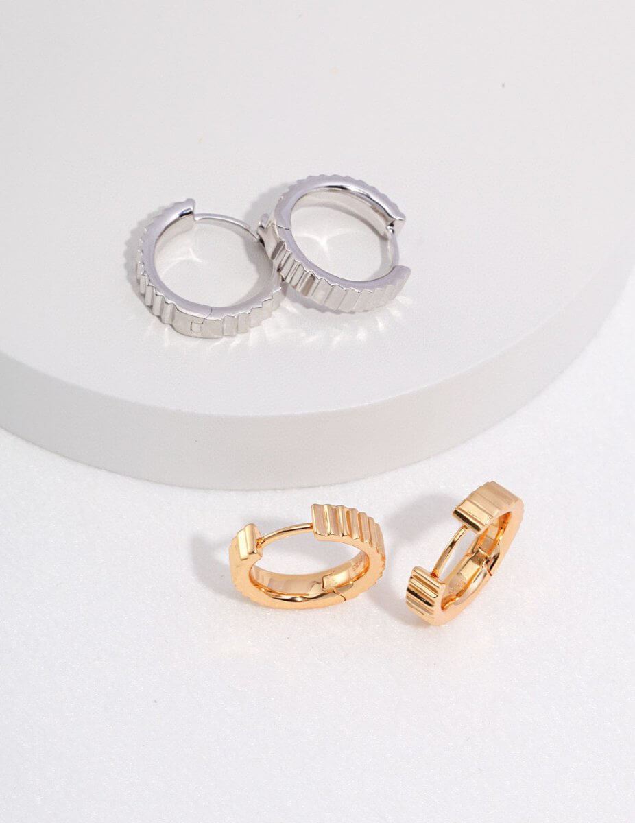 Minimalist 925 Sterling Silver Hoop Earrings | Mix Mix Style [Hot Seller]-Mix MIx Style