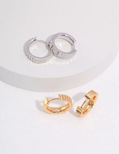 Minimalist 925 Sterling Silver Hoop Earrings | Mix Mix Style [Hot Seller]-Mix MIx Style