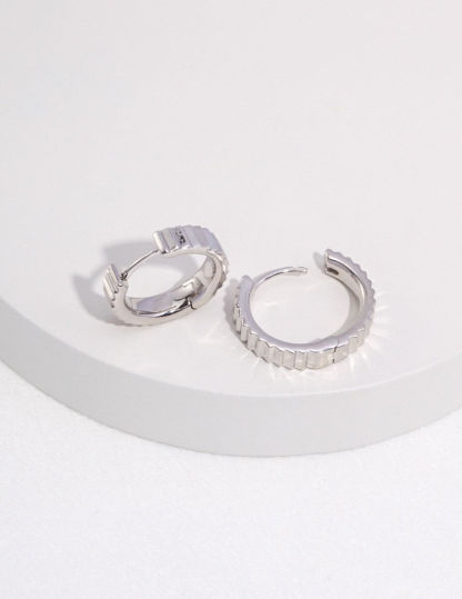 Minimalist 925 Sterling Silver Hoop Earrings | Mix Mix Style [Hot Seller]-Mix MIx Style