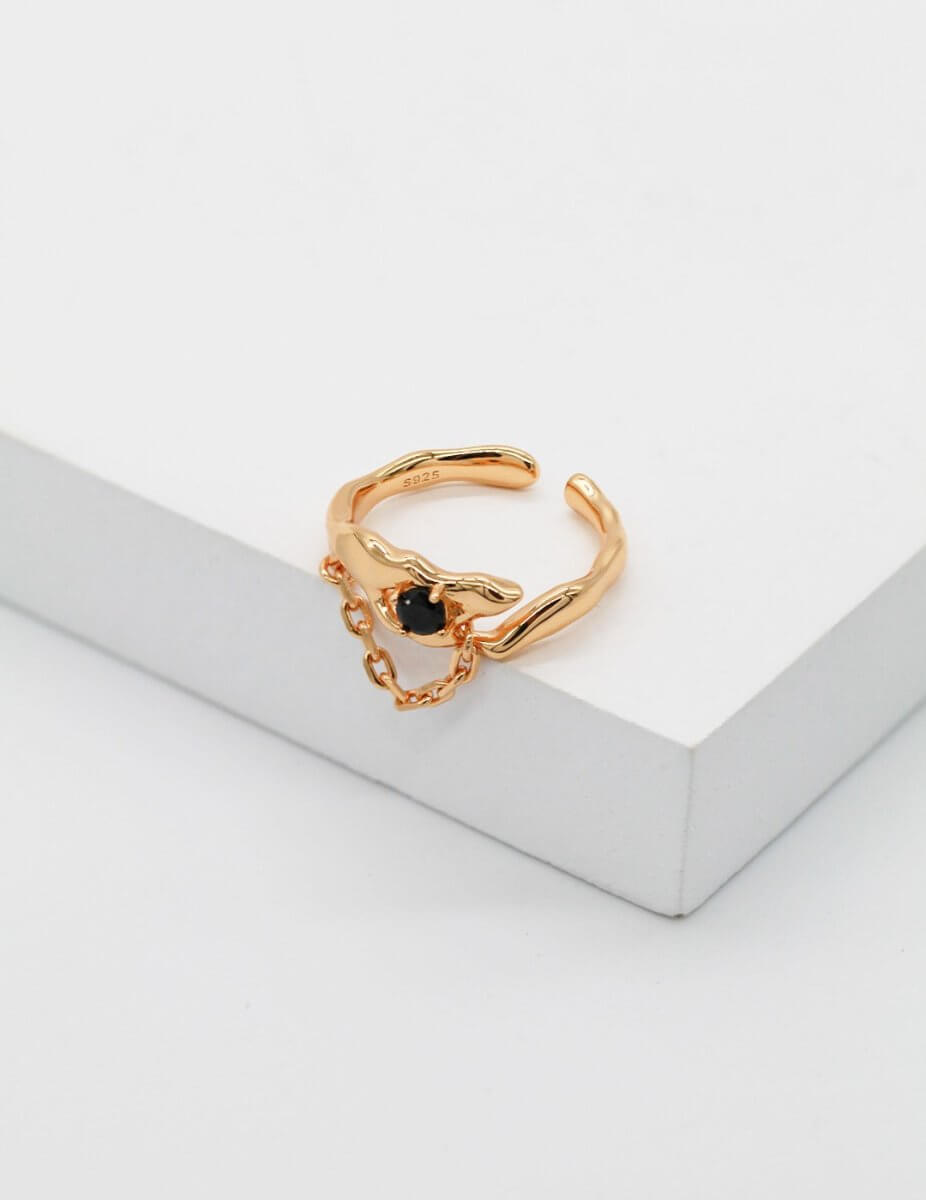 Black Onyx 925 Sterling Silver Ring | Mix Mix Style [Hot Seller]-Mix MIx Style