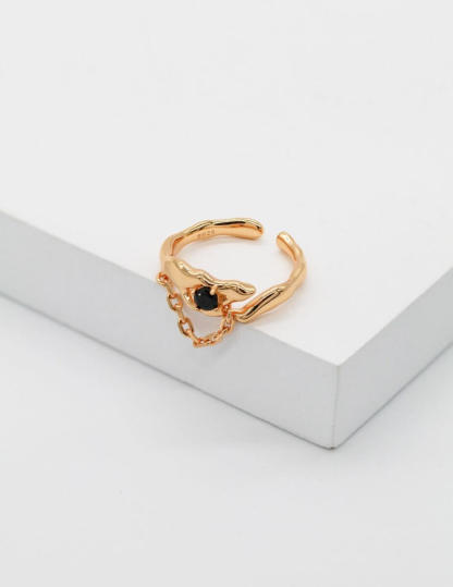 Black Onyx 925 Sterling Silver Ring | Mix Mix Style [Hot Seller]-Mix MIx Style