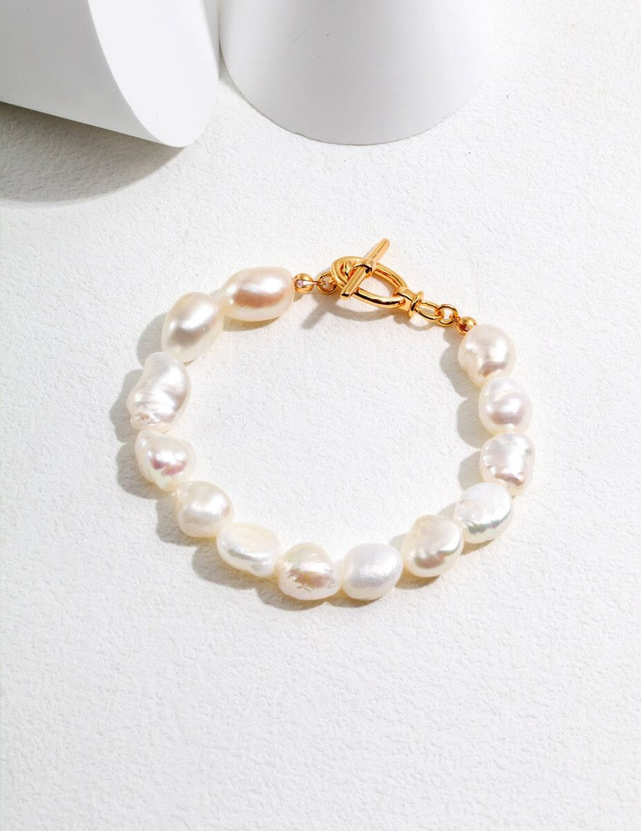 Elegant Mabe Pearls 18k Gold Plated Bracelet | Mix Mix Style [Hot Seller]-Mix MIx Style