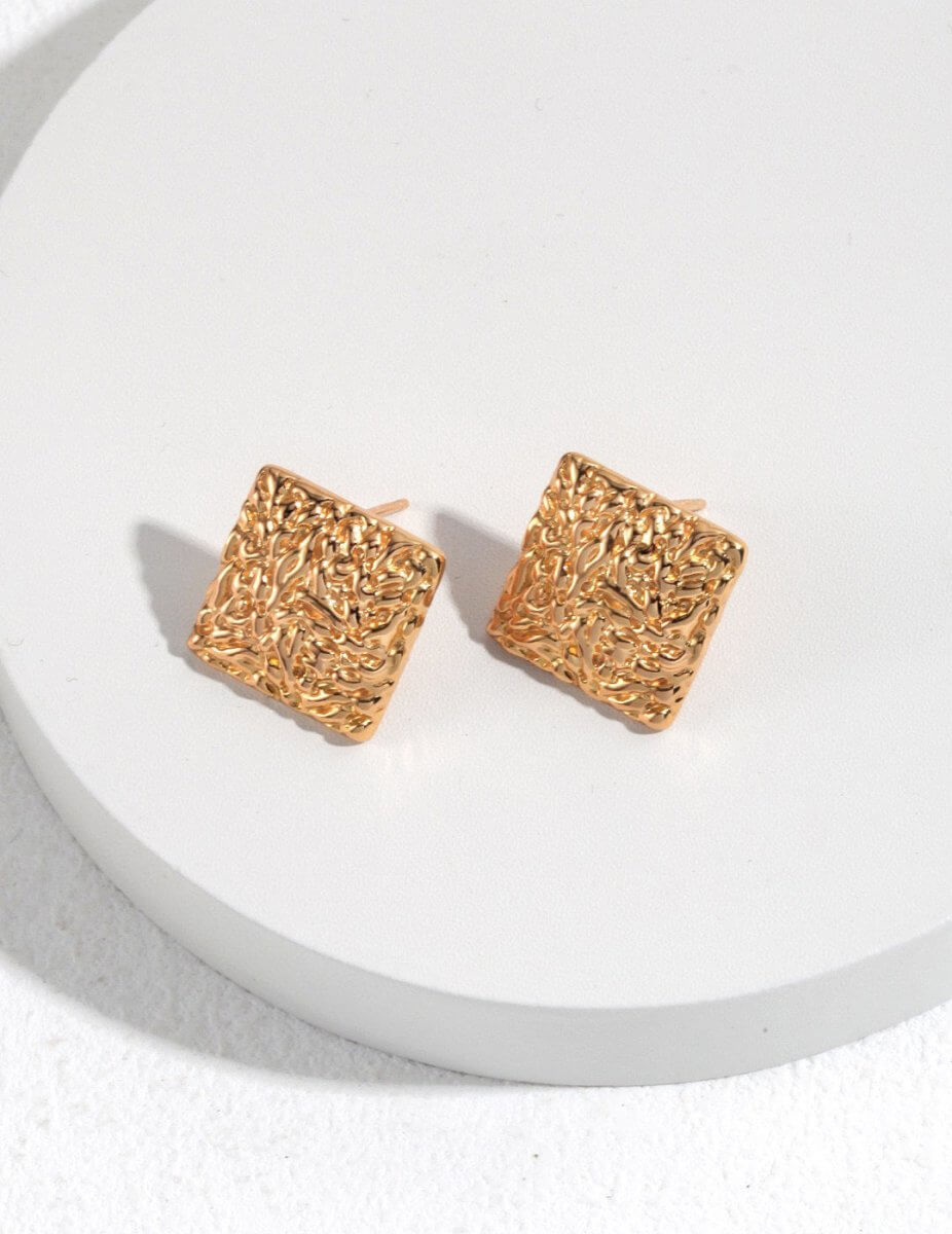 Classic Square 925 Sterling Silver Earrings | Mix Mix Style [Hot Seller]-Mix MIx Style