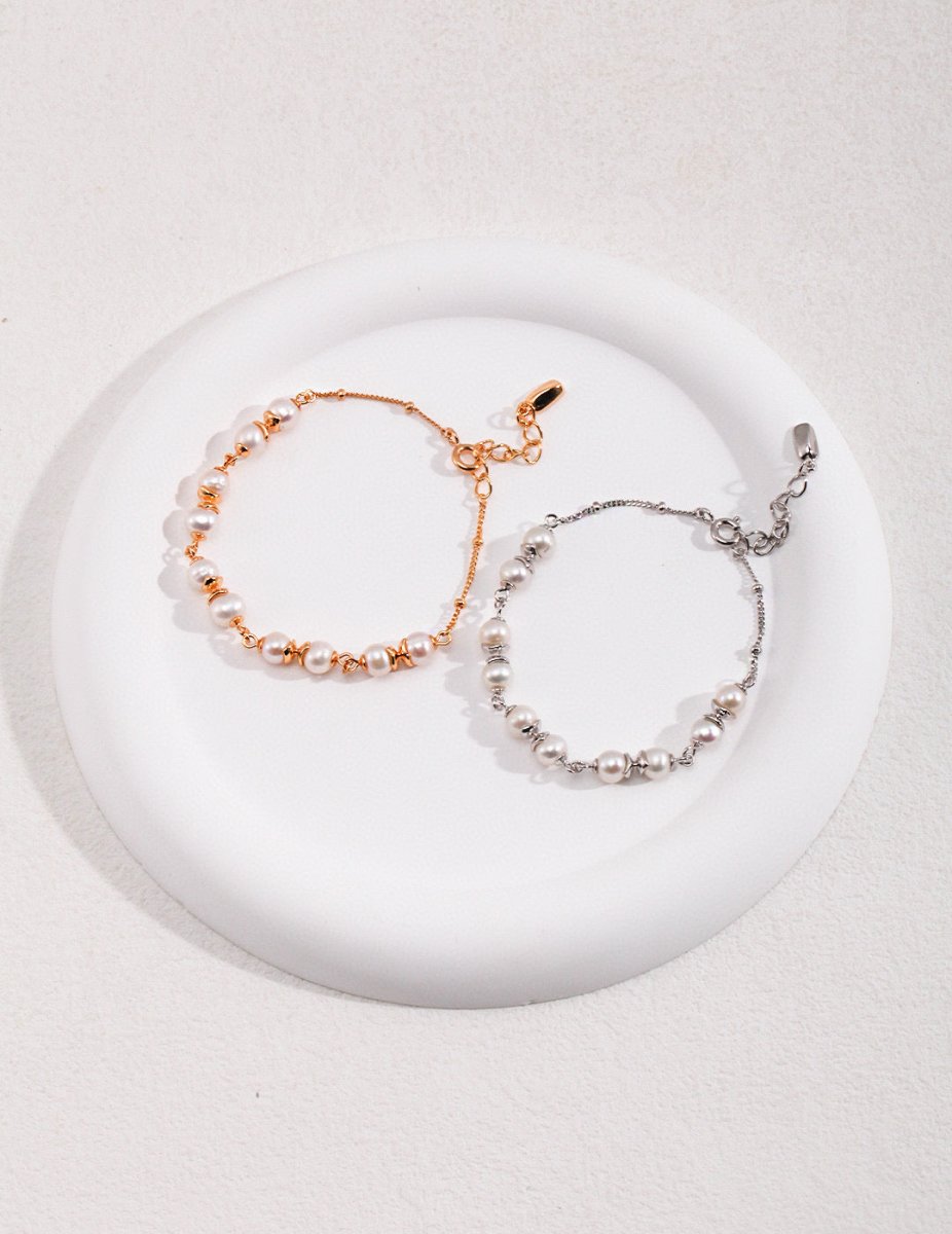 Freshwater Pearl and Sterling Silver Bracelet | Mix Mix Style [Hot Seller]-Mix MIx Style