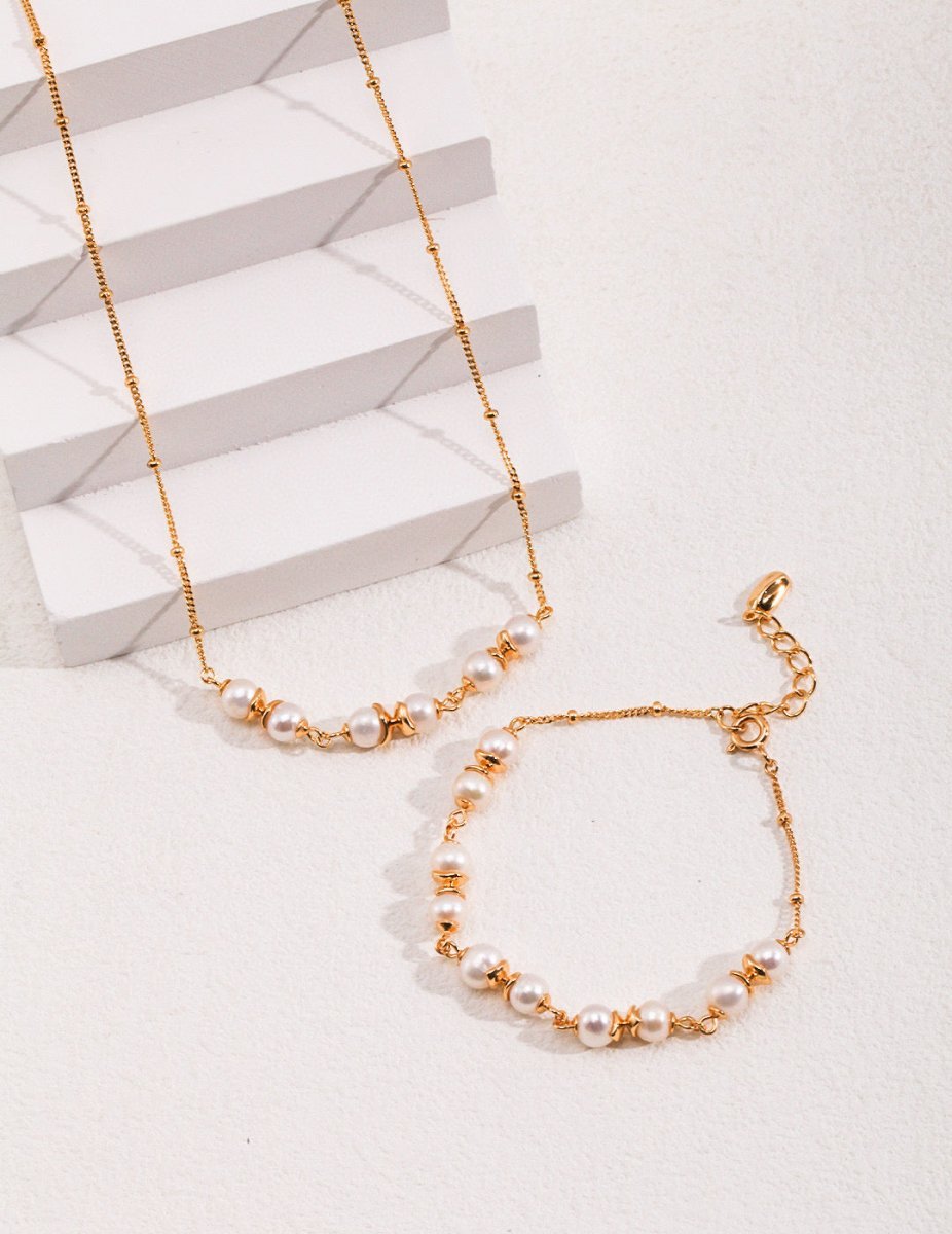 Freshwater Pearl and Sterling Silver Bracelet | Mix Mix Style [Hot Seller]-Mix MIx Style