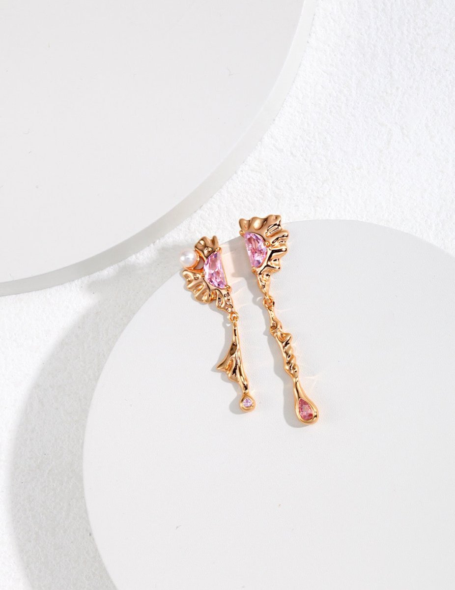 Alma -Sterling Silver Drop Earrings | Mix Mix Style [Hot Seller]