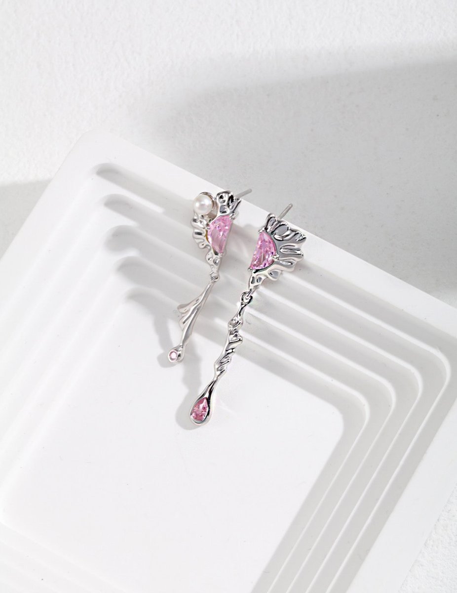 Alma -Sterling Silver Drop Earrings | Mix Mix Style [Hot Seller]